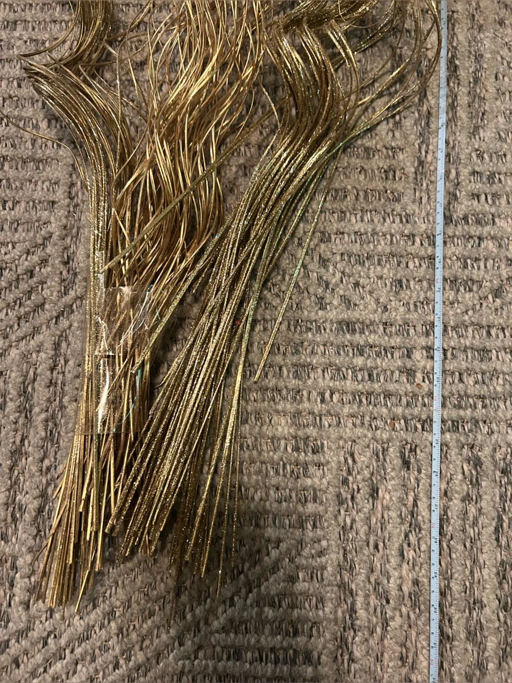 Gold Sparkly Spiraled Cottagecore Fairycore Boho Bohemian Hippie Faux Plants